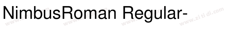NimbusRoman Regular字体转换